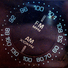 Round radio dial